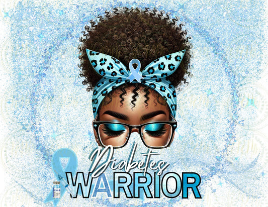 Diabetes Warrior Awareness Editable Template (Digital Download)