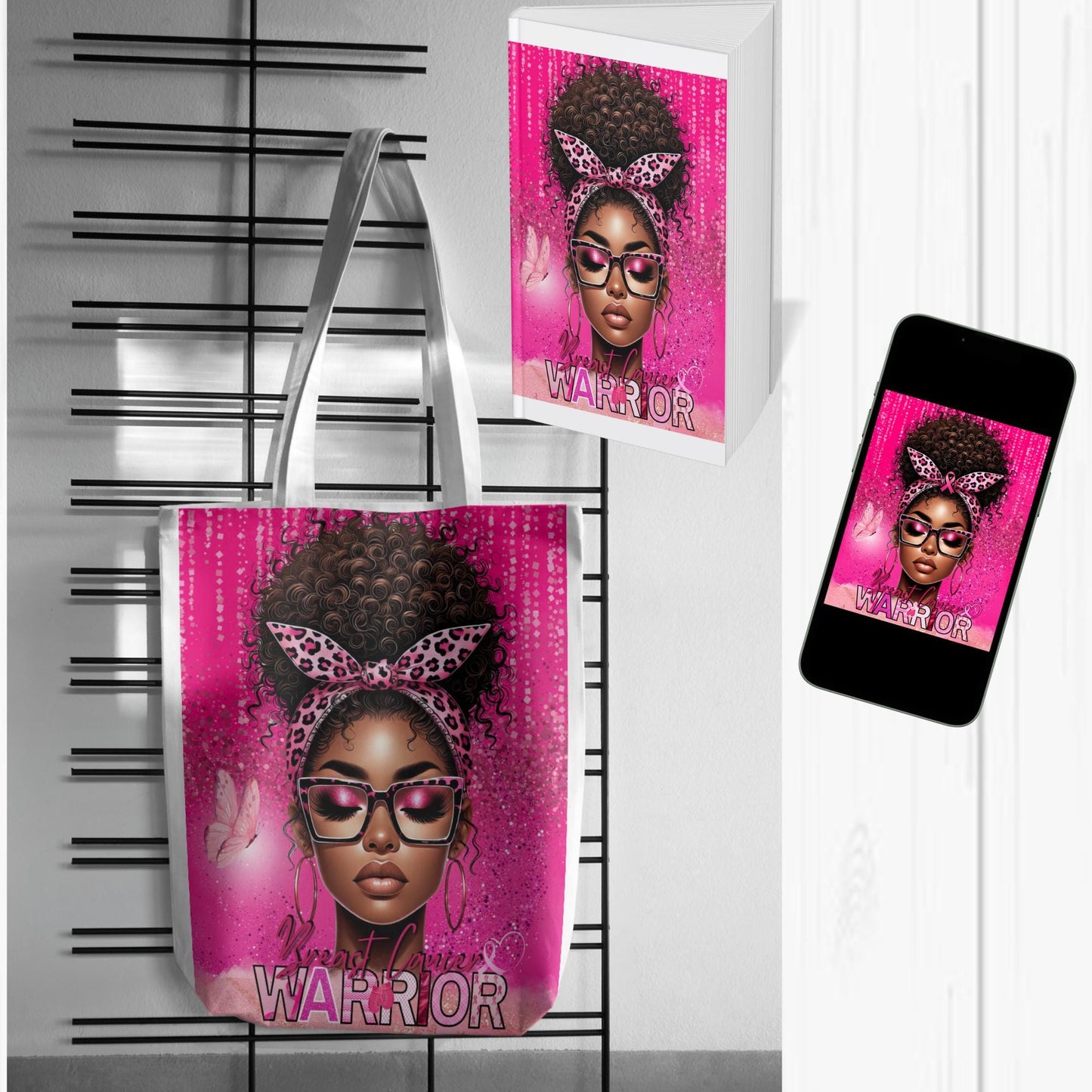 Breast Cancer Awareness Warrior Editable Template (Digital Download)