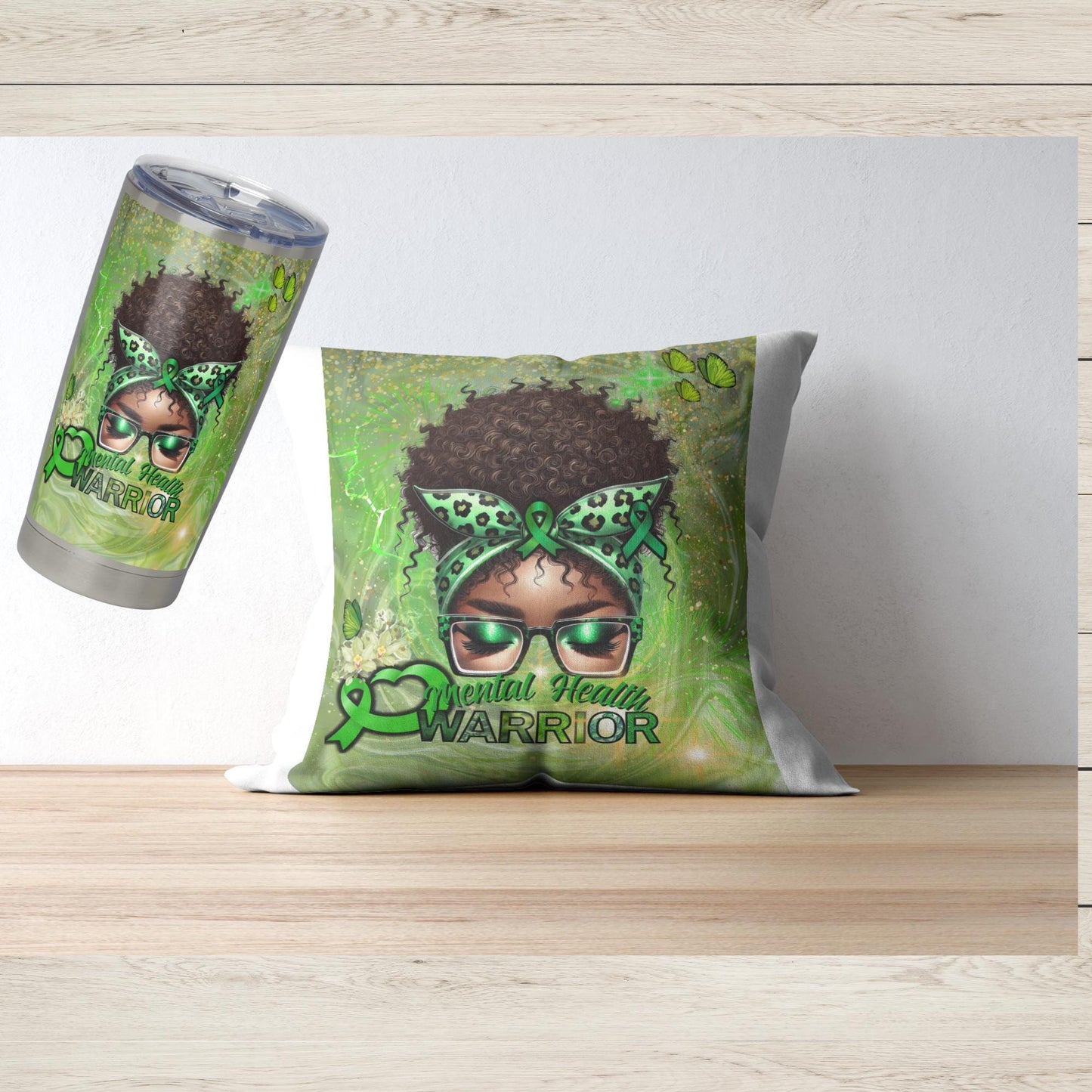 Mental Health Warrior Editable Template (Digital Download)