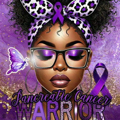 Pancreatic Cancer Warrior Design: Editable Template (Digital)