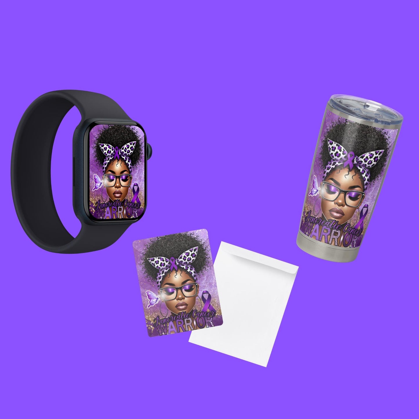Pancreatic Cancer Warrior Design: Editable Template (Digital)