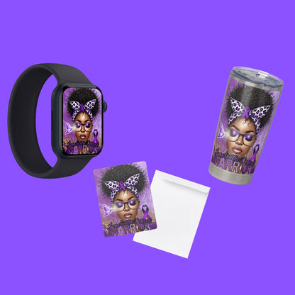 Pancreatic Cancer Warrior Design: Editable Template (Digital)