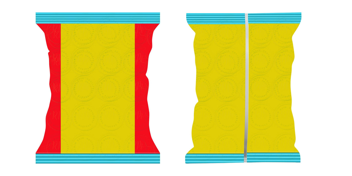 Chip Bag Crimp Template: Editable Party Favor Design (Canva Digital Download)