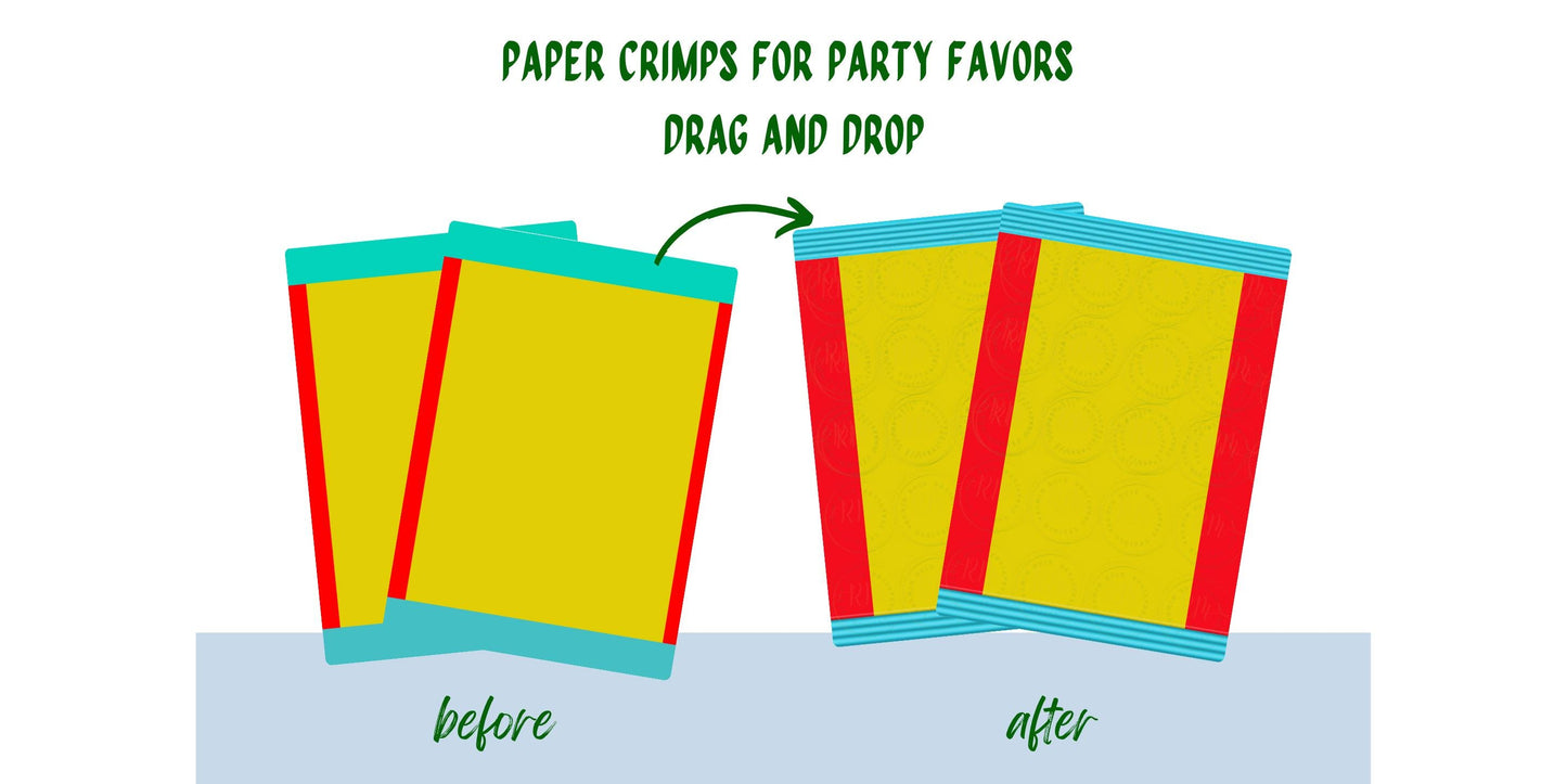 Chip Bag Crimp Template: Editable Party Favor Design (Canva Digital Download)