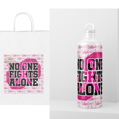 Breast Cancer Design, Cancer Custom Templates, No One Fights Alone Editable Digital Template, Breast Cancer, Cancer Breast Cancer Survivor