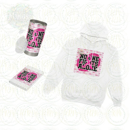 Breast Cancer Design, Cancer Custom Templates, No One Fights Alone Editable Digital Template, Breast Cancer, Cancer Breast Cancer Survivor