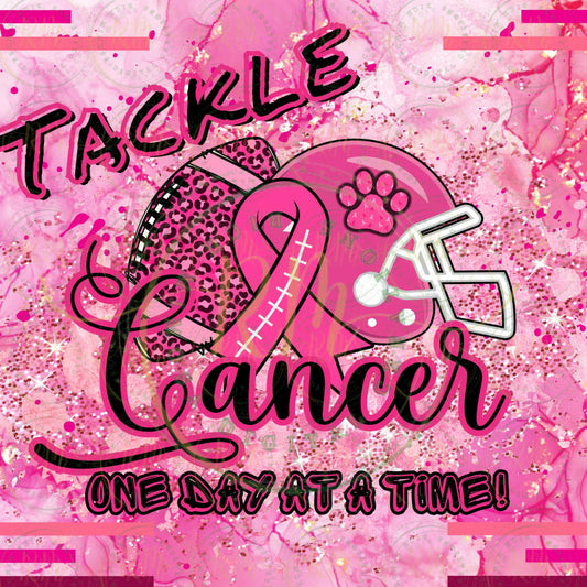 Breast Cancer Warrior Editable Template: Tackle Cancer Design (Digital)