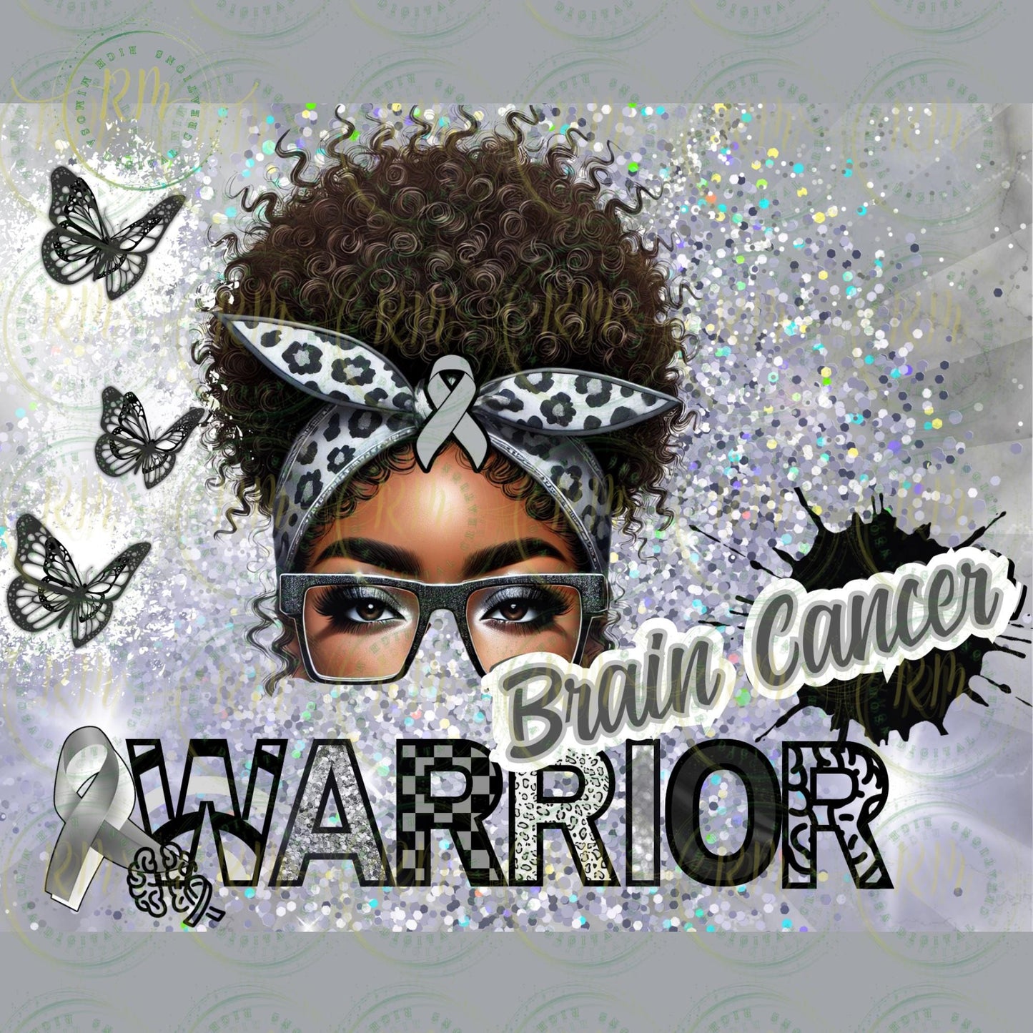 Brain Cancer Warrior Editable Digital Template, Brain Cancer Warrior Custom Template, Brain Cancer Design, Brain Cancer Survivor
