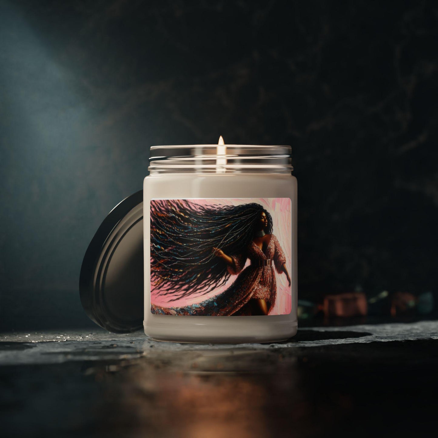 Pretty in Pink Female Scented Soy Candle, 9oz, Fun Scented Candle