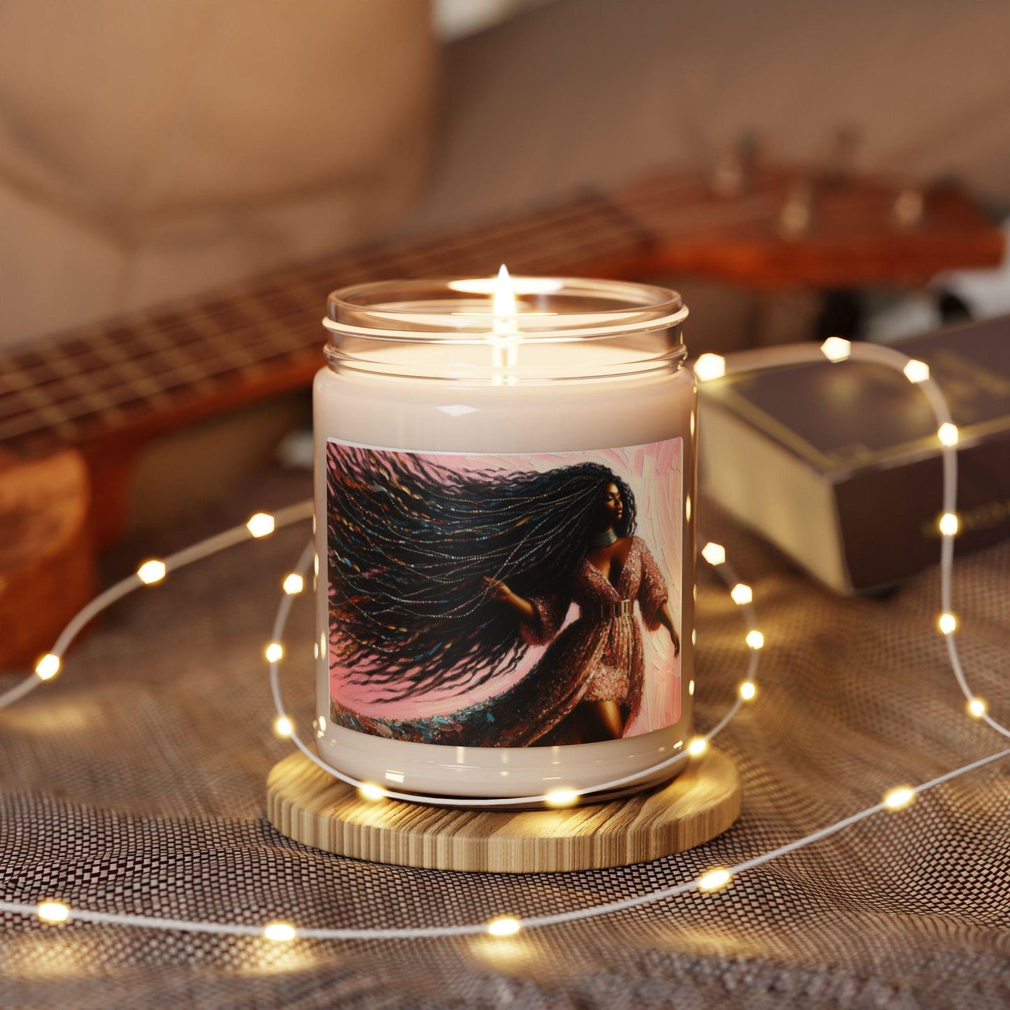 Pretty in Pink Female Scented Soy Candle, 9oz, Fun Scented Candle