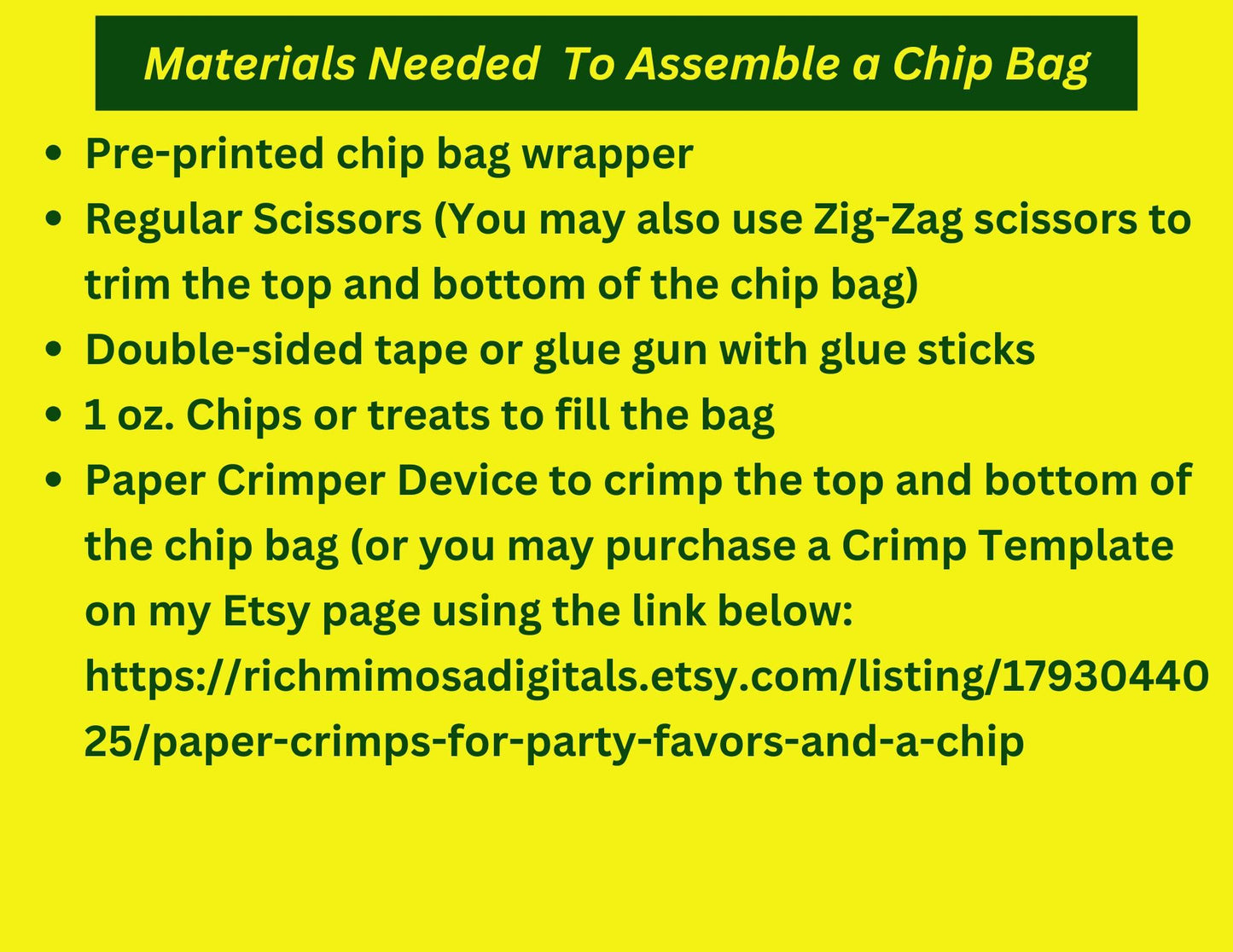 Grinch Christmas Chip Bag Template: Editable Party Favor (Digital Product)