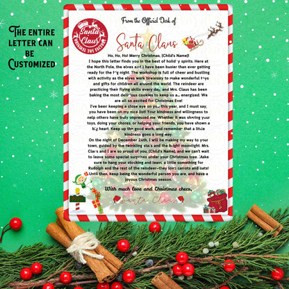 Christmas Letter from Santa | Personalized Christmas Wish List for Kids to Santa | Magical Holiday Tradition & Keepsake