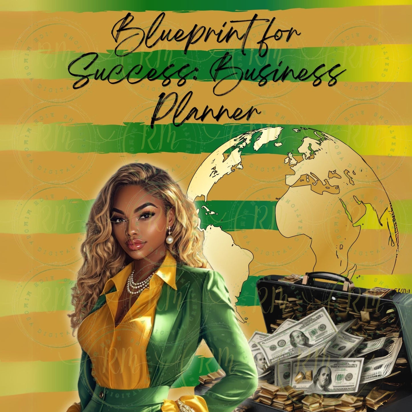 PLR Business Planner: Editable Entrepreneur Organizer (Canva Template)