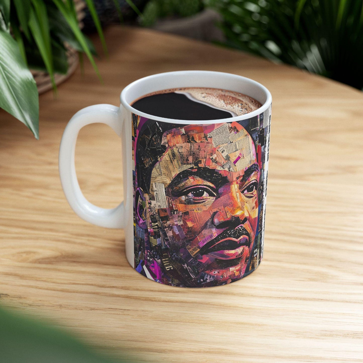 MLK Coffee Mug: Black History Month Gift, Peace and Justice