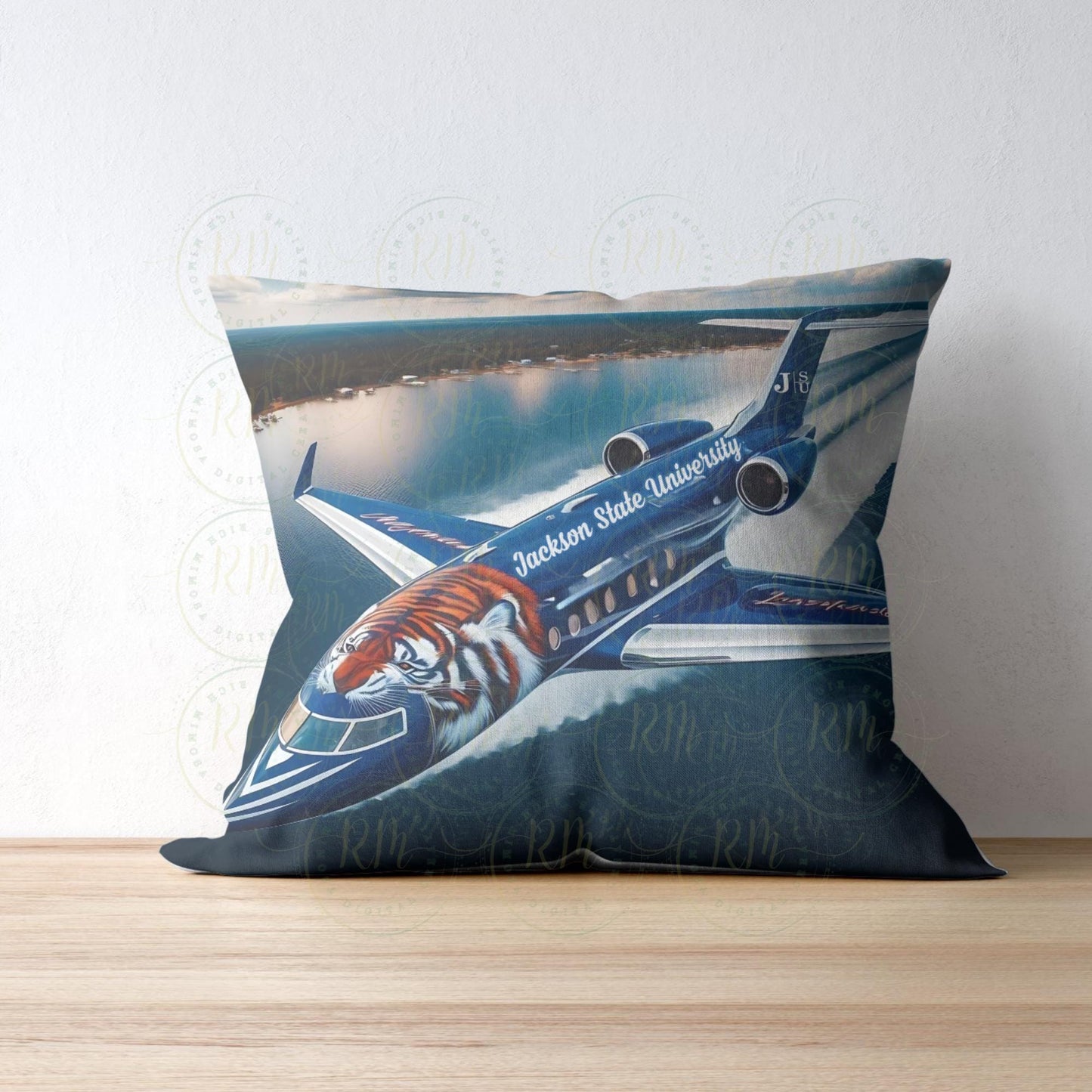 JSU Tigers Airplane Clipart: Jackson State University Decor (Digital Download)