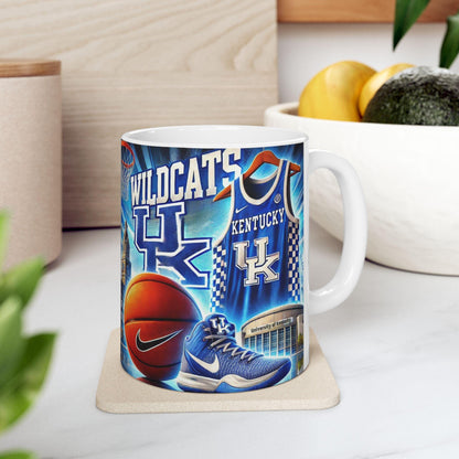 Kentucky Wildcats Mug: NCAA Basketball Ceramic Coffee Cup