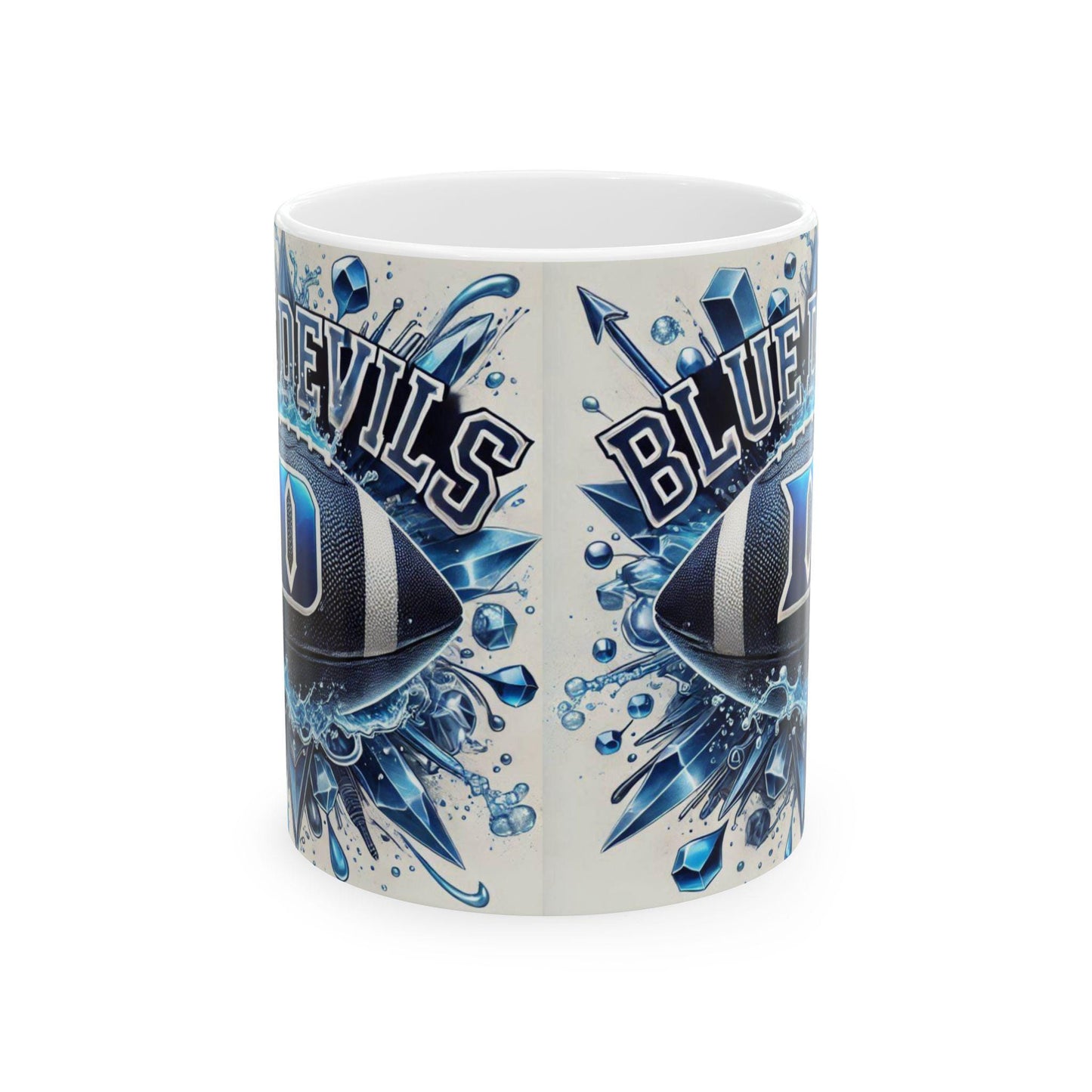 Duke University Mug, Duke Football Coffee Cup, College Ceramic Mug, Blue Devils Fan Gift, 11oz Coffee Cup, NCAA, College Football