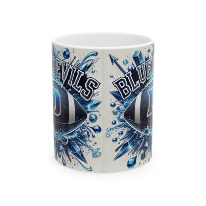 Duke University Mug, Duke Football Coffee Cup, College Ceramic Mug, Blue Devils Fan Gift, 11oz Coffee Cup, NCAA, College Football