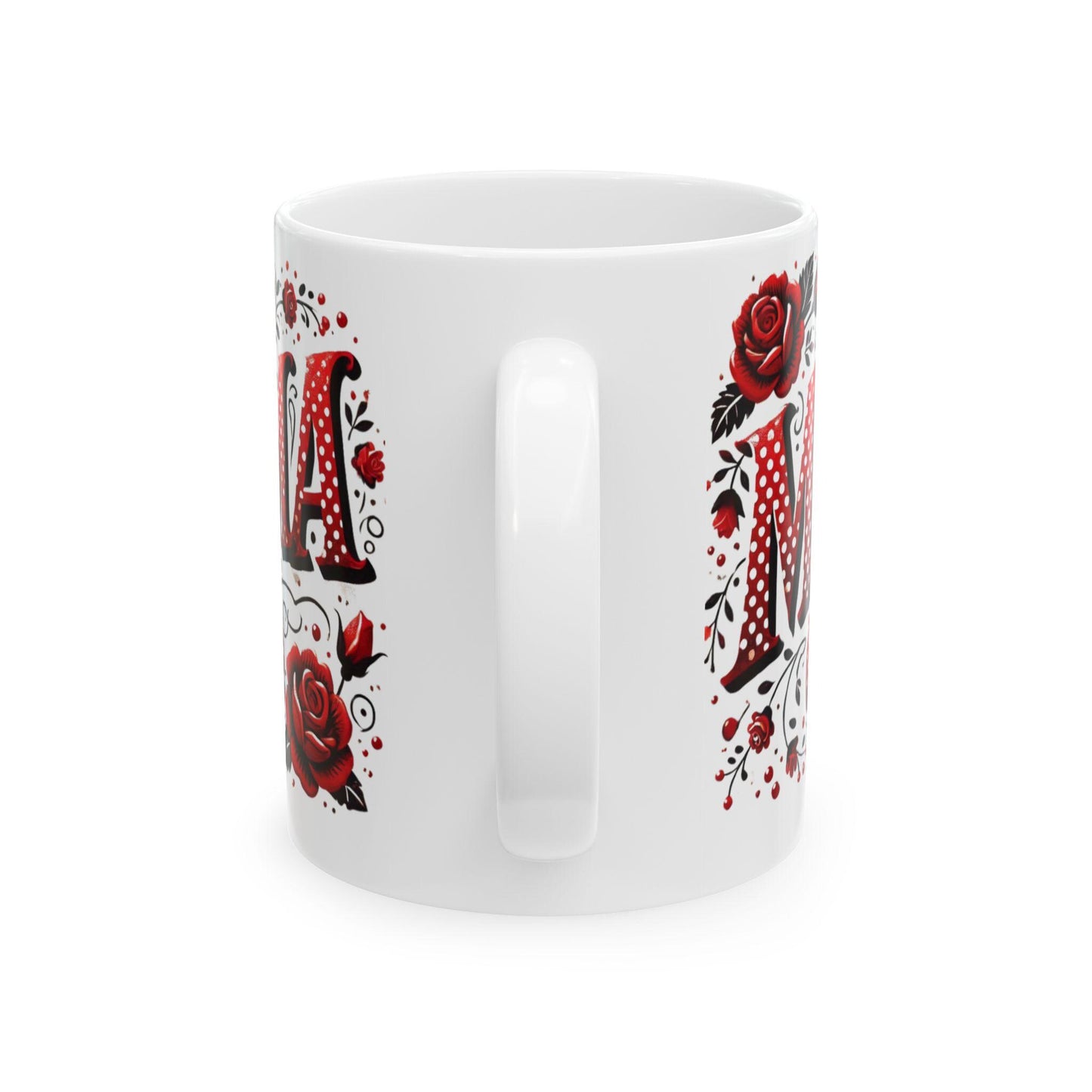Coquette Mama Mug, Valentine's Day Coffee Cup, Red and White Valentine's Mug, Valentine's Day Coquette Mama Mug, Mom Gift