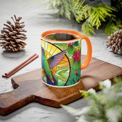 Hummingbird Coffee Mug: Vibrant Garden Design, Spring Celebrations