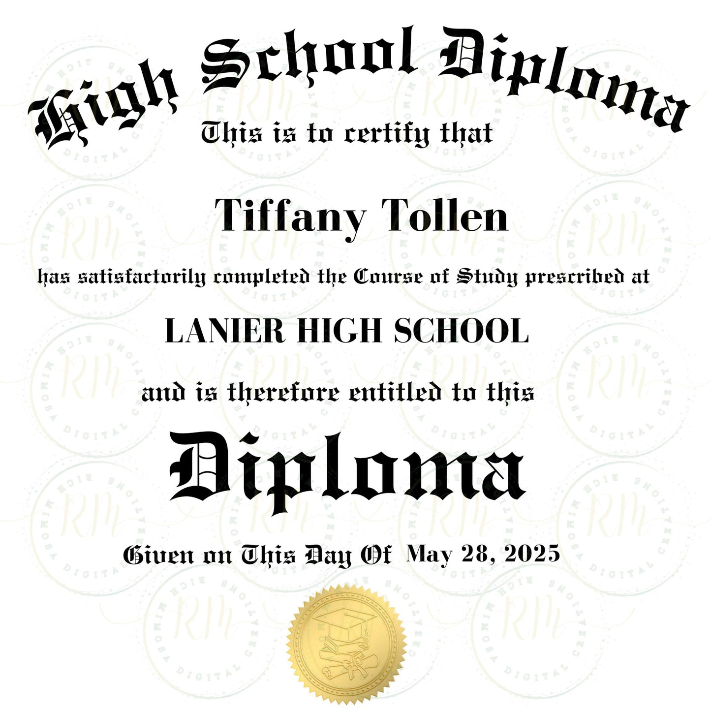 Custom 2025 Grad Pillow: Maroon & White Keepsake (Canva Template)