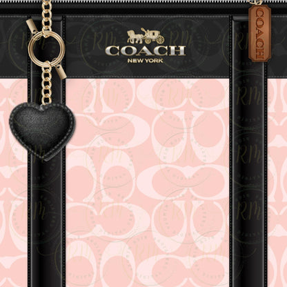Pink & Black Purse Tumbler Template: DIY Canva Design (Digital Download)