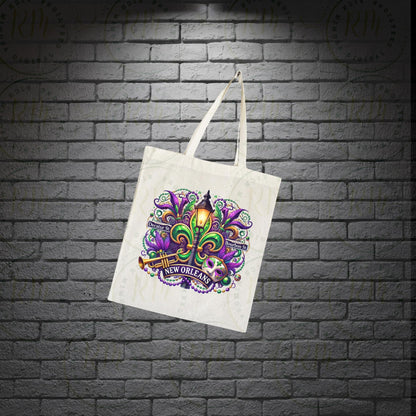 Mardi Gras Bourbon Street Clipart: New Orleans Image (Digital Download)