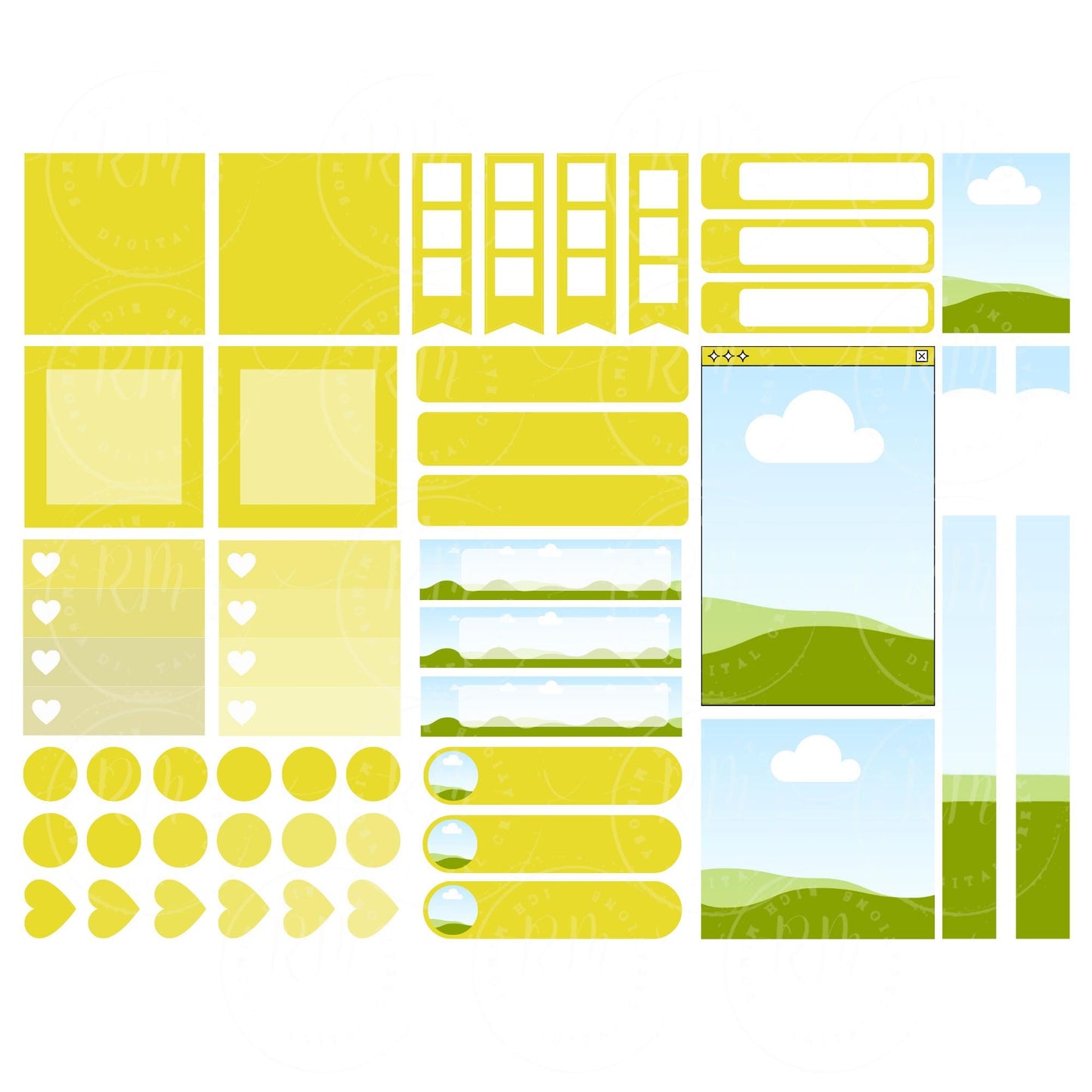 Editable Canva Sticker Templates: Party & Custom Designs (Digital Product)