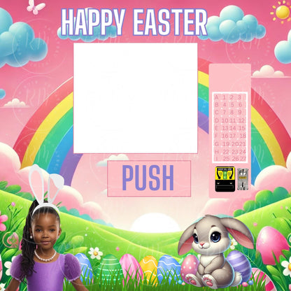Easter Vending Machine Template, Pink Editable Easter Vending Machine, Easter Gift, Easter Celebration, 8.5x11 in.