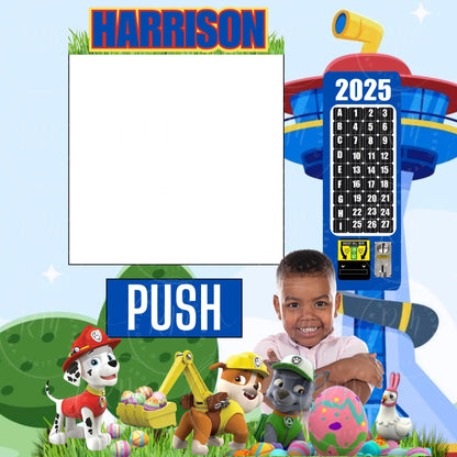 2026 Easter Puppy Vending Machine Template, Editable Fun Design for Easter Celebration, Easter Gift, Unique Easter Gift for her or him, 16x20 in