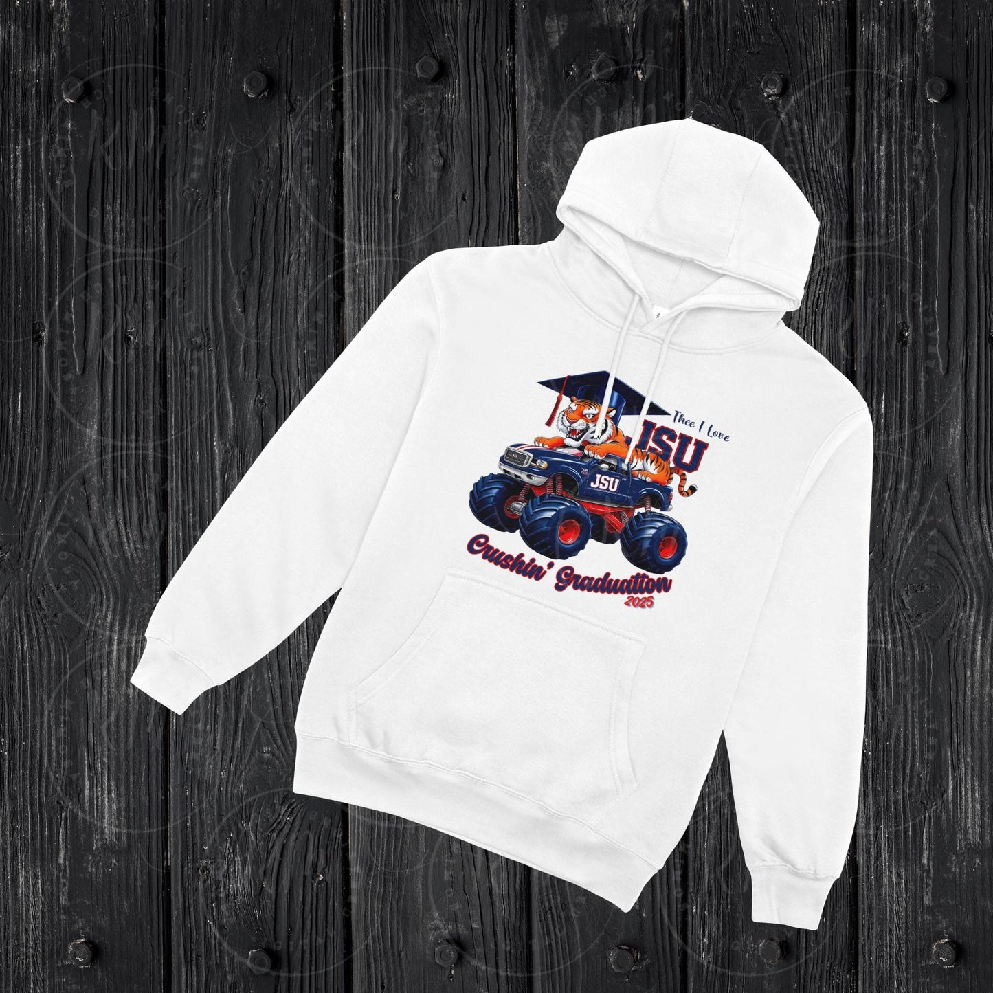 2025 Grad JSU Clipart - Crushin Graduation Monster Truck, Jackson State University Gift, Senior Apparel & Graduation Decoration, JSU Tigers