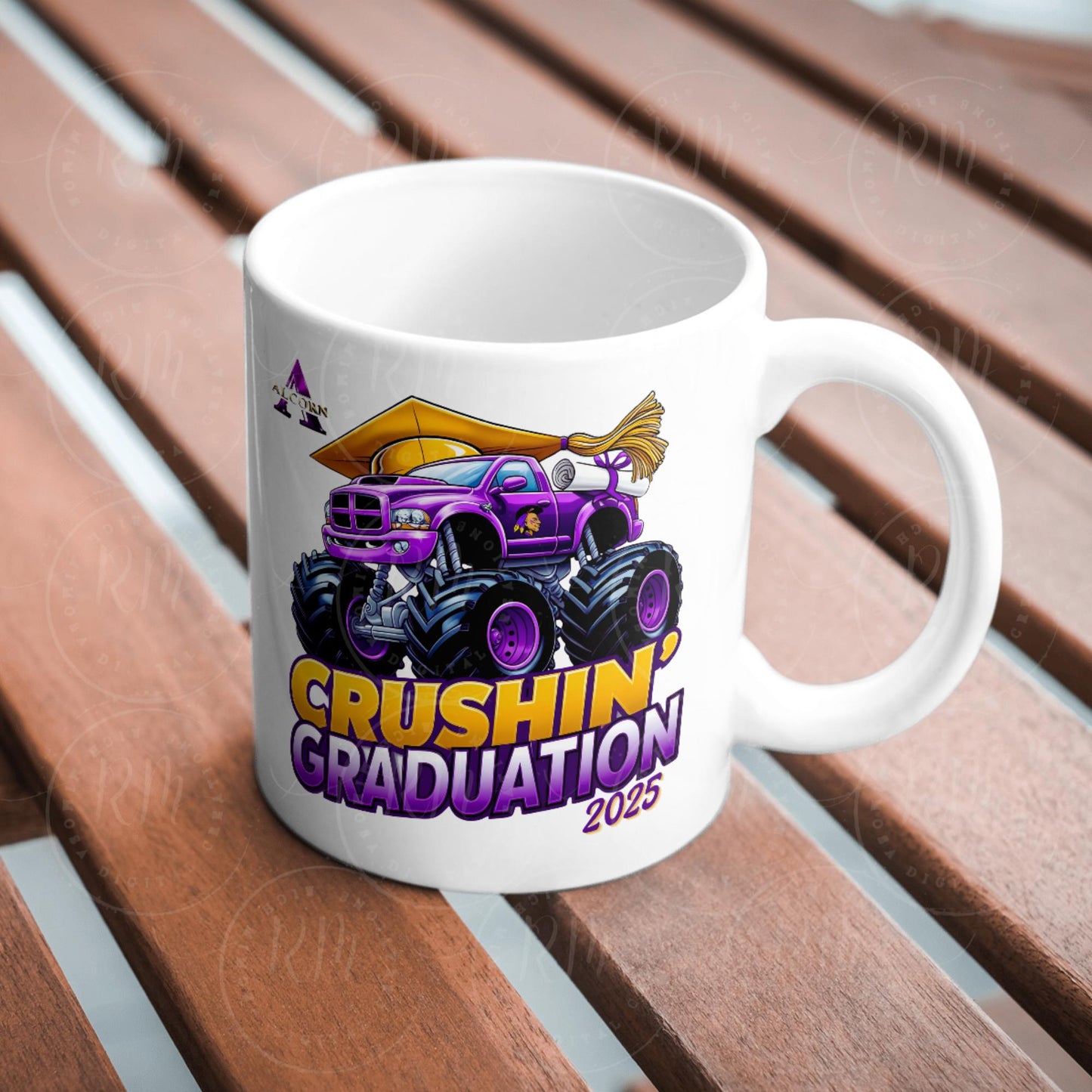 2025 Grad, ASU Clipart - 2025 Crushin Graduation Monster Truck | Alcorn State University Gift, Senior Apparel, Graduate Decor, Alcorn State