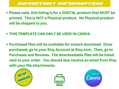 Blue Colon Cancer Warrior Template: Editable Awareness Design (Canva Digital Download)