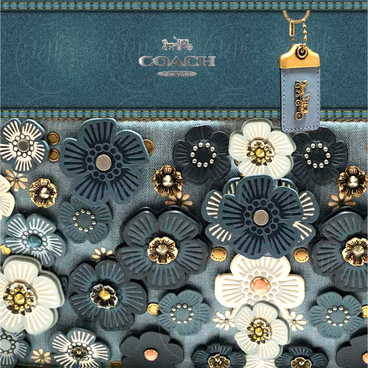 Blue Jean Purse Tumbler Template: DIY Canva Design (Digital Download)
