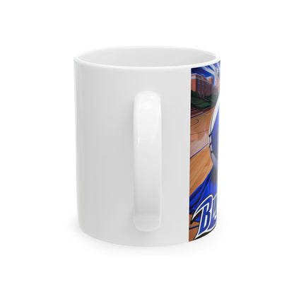 Duke Basketball Ceramic Mug, Duke Blue Devils, Sports Fan Coffee Cup, Gift for Him, Team Spirit Decor, 11oz Size