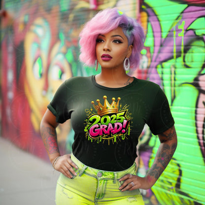 2025 Grad Clipart, Pink and Green Graduation Graphics, Perfect Grad Gift for Him/Her, DIY Scrapbooking and Invitations, Graduation 2025