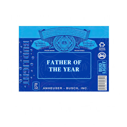 Father's Day Beer Label Template: 12oz Bottle & 6-Pack Carrier (Digital Download)