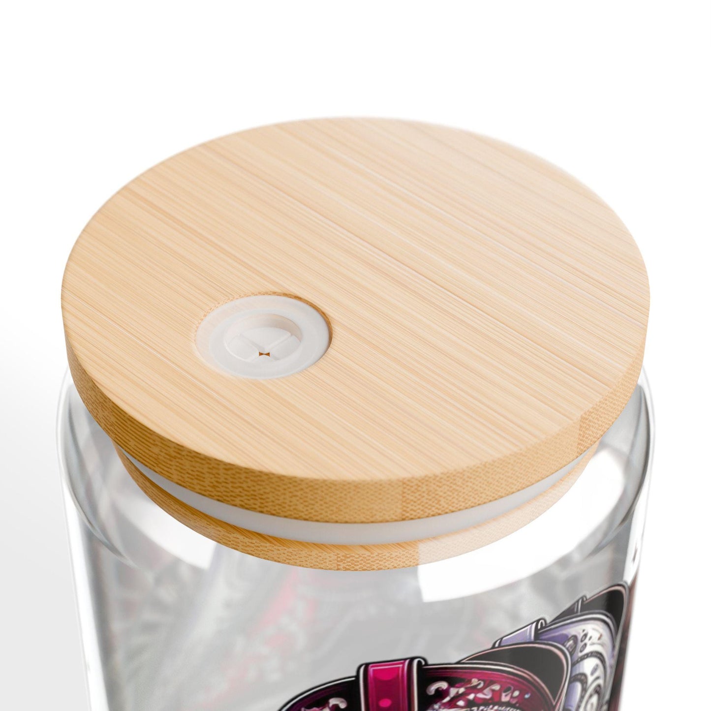 Bohemian Sipper Glass: Maroon Boots Design, Vintage Drinkware