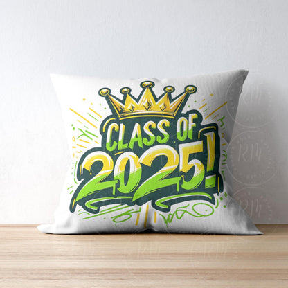 2025 Grad Clipart: Yellow & Green Graduation Graphics, Digital Download