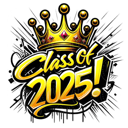 2025 Grad Clipart, Class of 2025, Yellow and Black Graduation Graphics, Perfect Grad Gift for Him/Her, DIY Scrapbooking and Invitations