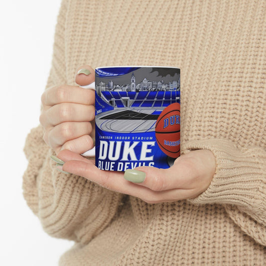 Duke Blue Devils Basketball Ceramic Mug, Sports Fan Gift, College Team Mug, Basketball Lovers Cup, Game Day Drinkware, Sports Enthusiasts