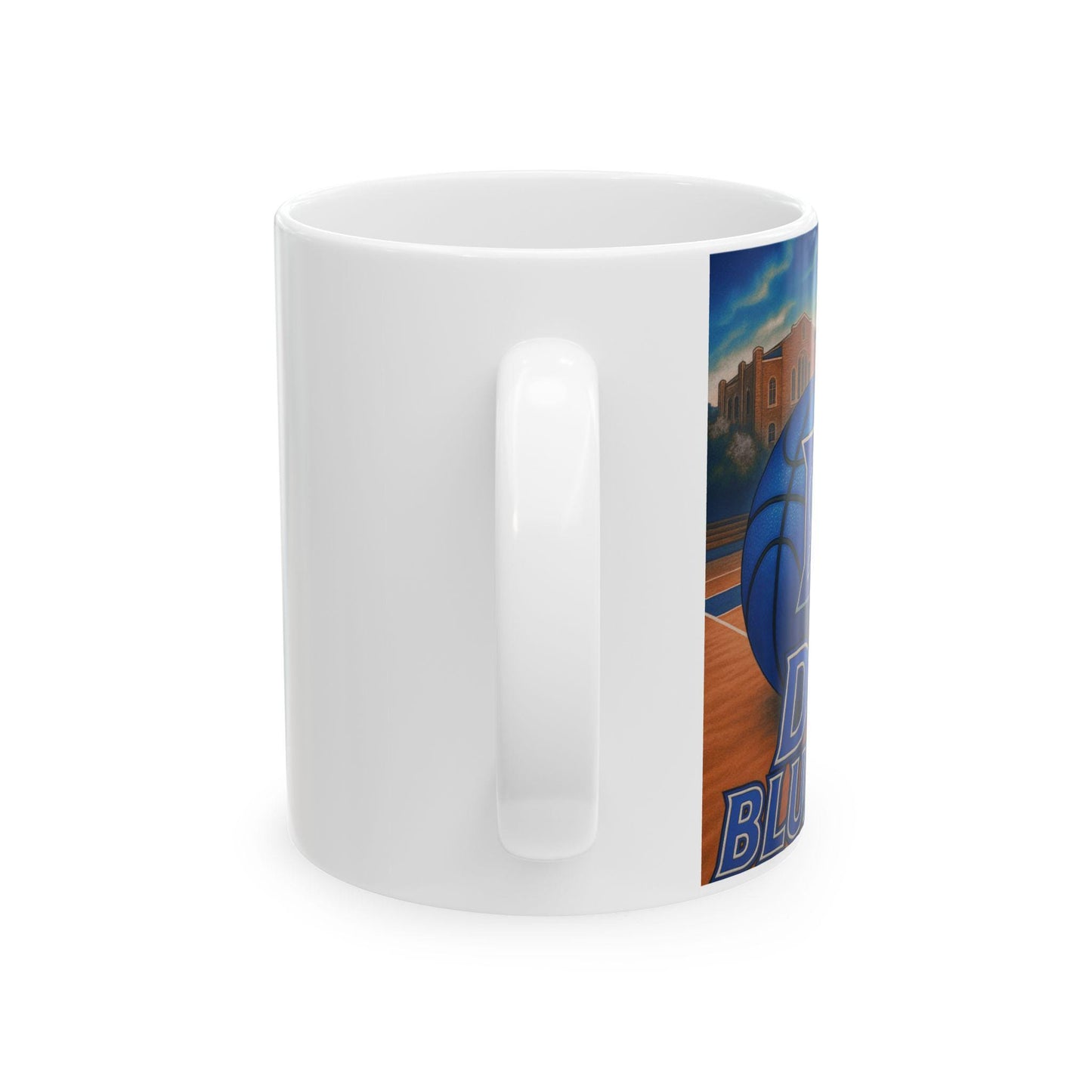Duke Basketball Ceramic Mug Perfect for Fans, Gift for Sports Lovers, College Team Merchandise, Coffee Cup, Personalized Branded Mug