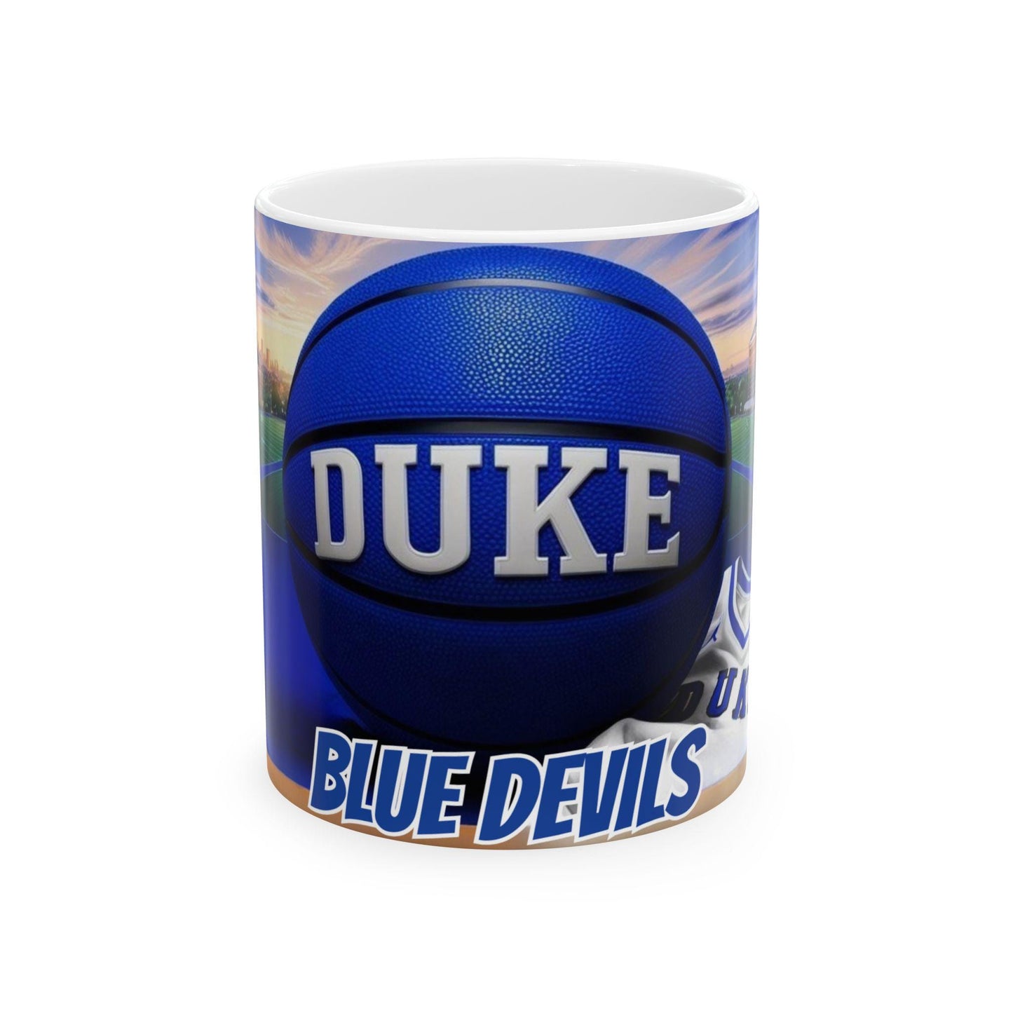 Duke Blue Devils Basketball Ceramic Mug - College Sports Cup