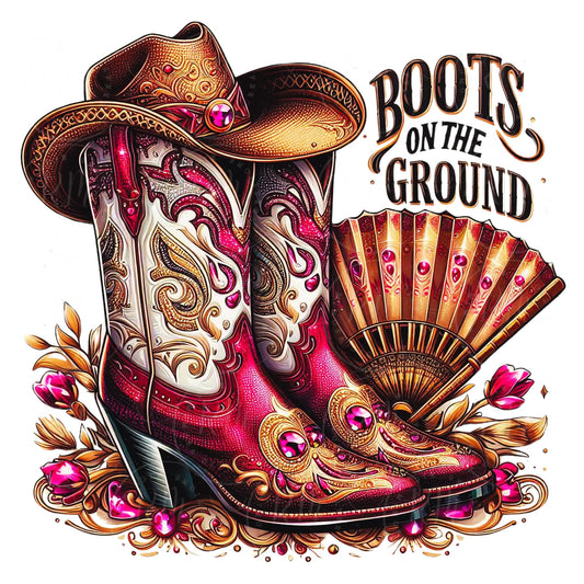 Burgundy Cowgirl Boots PNG Clipart: Western Graphic (Digital Download)