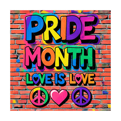 Gay Pride Clipart: Rainbow LGBTQ Love Is Love (Digital Download PNG Image)