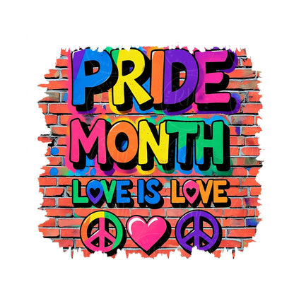 Gay Pride Clipart: Rainbow LGBTQ Love Is Love (Digital Download PNG Image)
