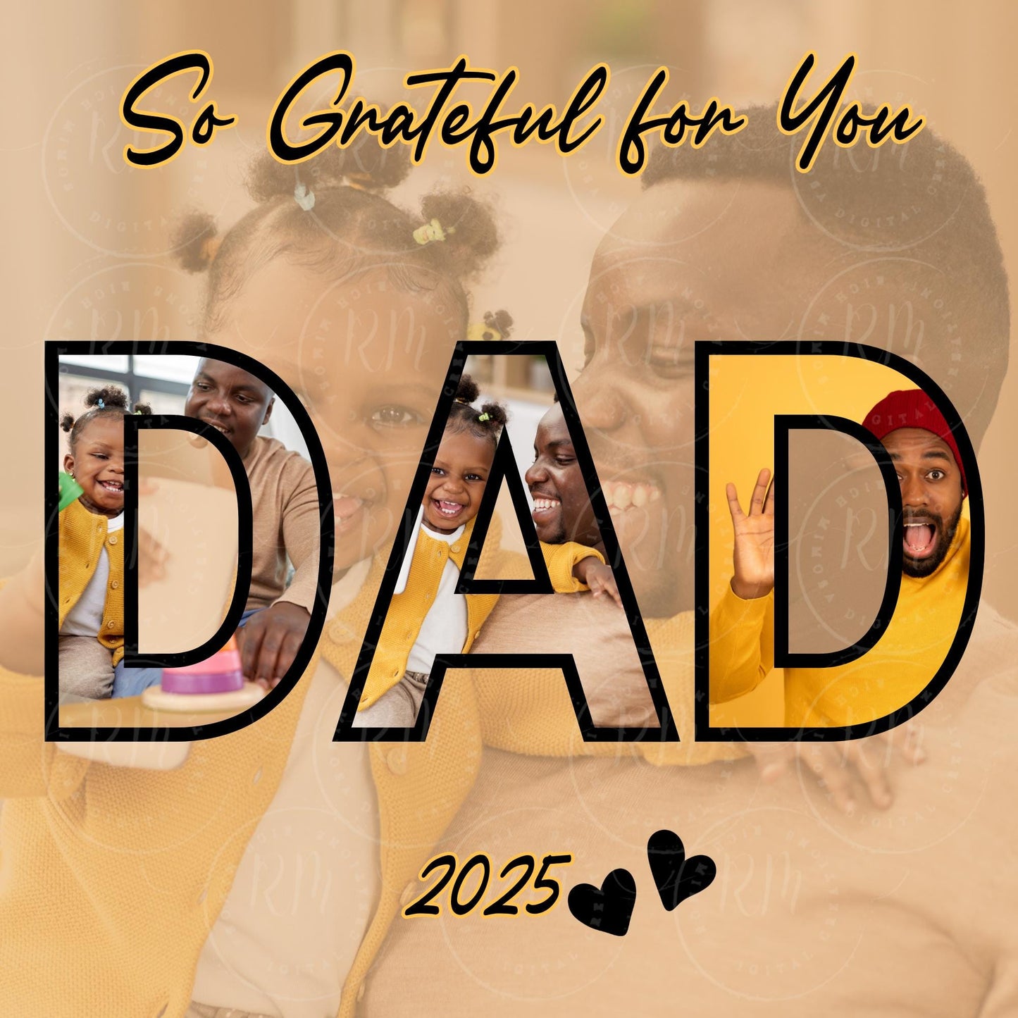 Father's Day Photo Collage Templates: Editable Dad Picture Frames (Canva Digital Download