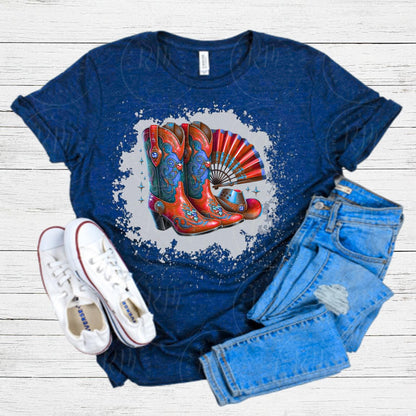 Cowgirl Boots PNG: Western Graphic Design for T-shirts (Digital Download