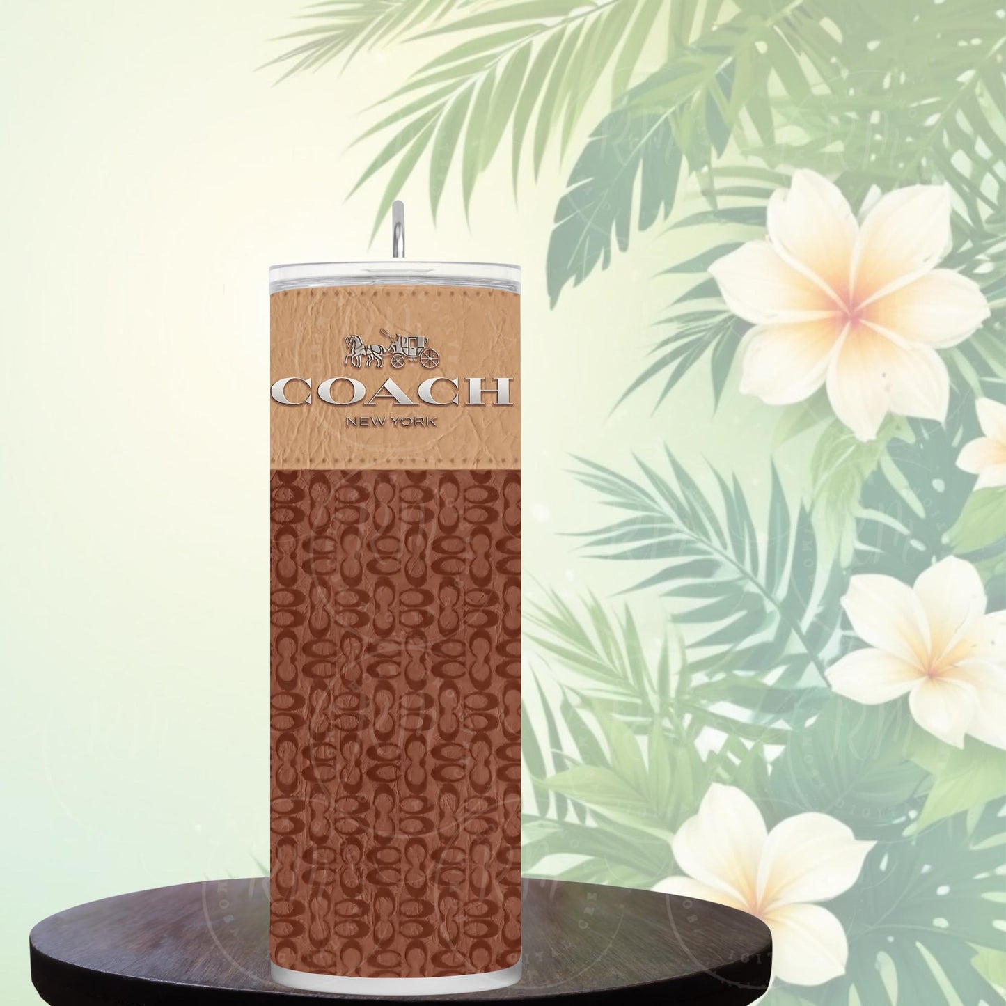 Brown Purse Tumbler Template: Editable Canva DIY Design (Digital Download)