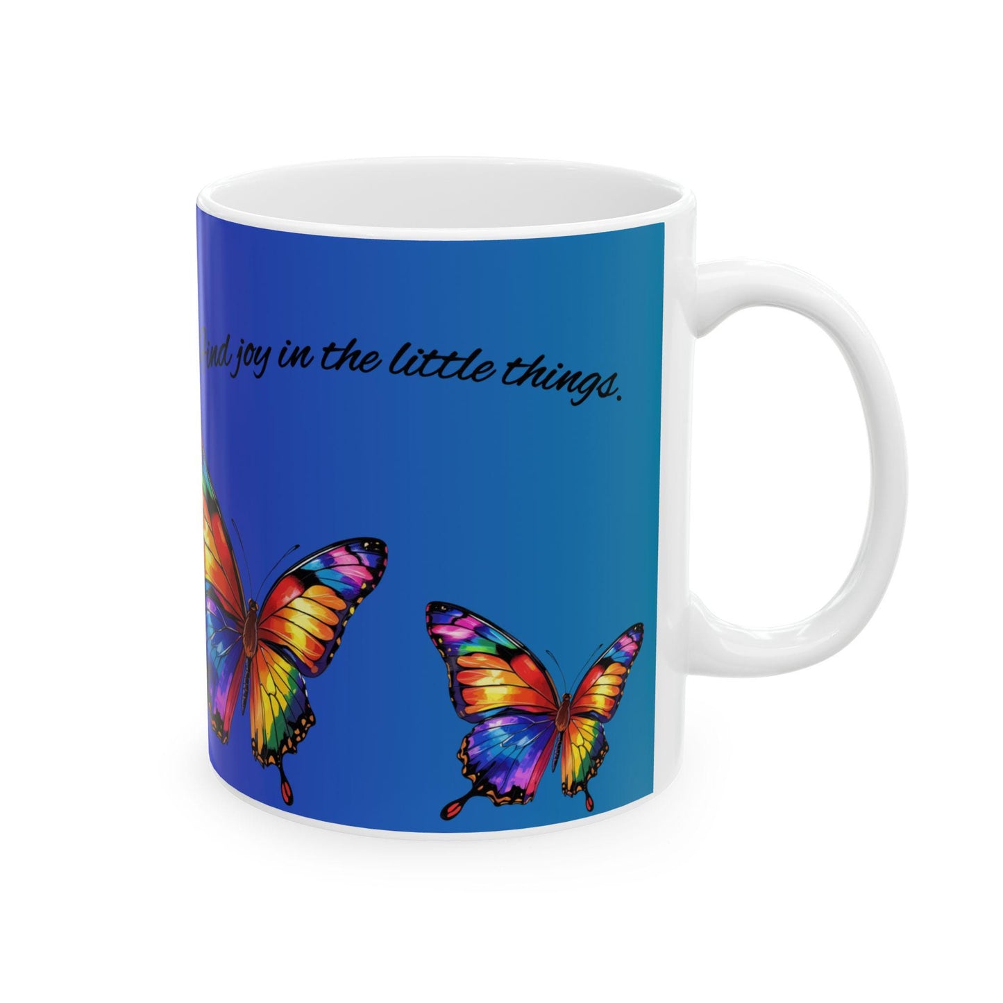 Butterfly Ceramic Coffee Mug: Joyful Colorful Drinkware